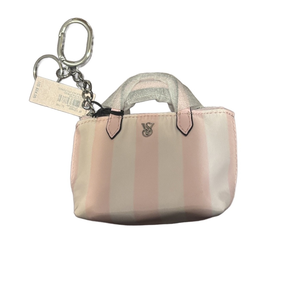 NEW! VICTORIAS SECRET MICRO TRAVEL TOTE BAG CHARM - Picture 4 of 8